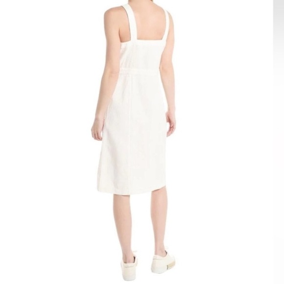 NWT Skies Are Blue SNAP White Linen Button Up Dress sz L - Picture 3 of 3